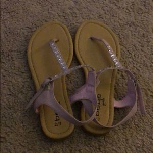 Bebe Girls Sandals Size 2/3